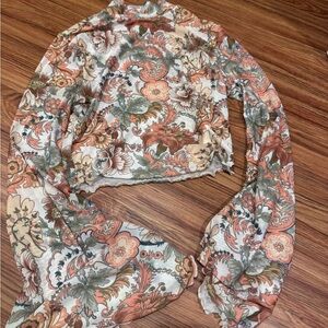 Floral Long Sleeve Women's Top